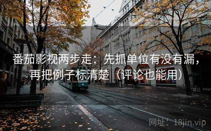 番茄影视两步走：先抓单位有没有漏，再把例子标清楚（评论也能用）